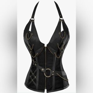 NEW Steampunk Goth Halter Corset